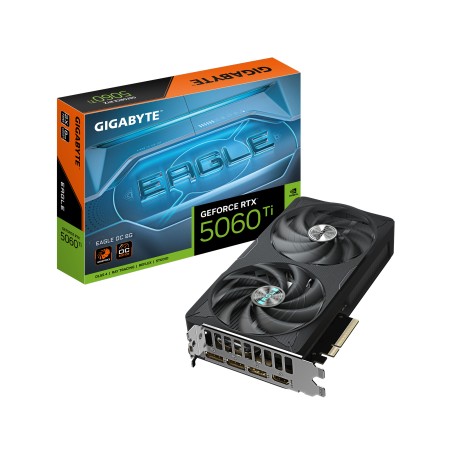 GIGABYTE GeForce RTX 5060 Ti EAGLE OC 8G Graphics Card - 8GB GDDR7  128bit  PCI-E 5.0  2617MHz Core Clock  3 x DisplayPort  1 x 