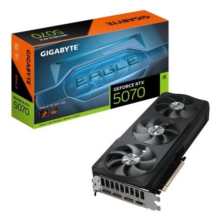 GIGABYTE GeForce RTX 5070 EAGLE OC SFF 12G Graphics Card - 12GB GDDR7  192bit  PCI-E 5.0  2587 MHz Core Clock  3 x DP 2.1a  1 x 