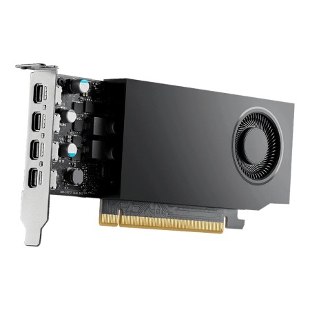 PNY NVIDIA A1000 8GB GDDR6 128-BIT  LOW PROFILE  PCIE 4.0 X8  SINGLE SLOT  4 X MINI DISPLAYPORT 1.4A  50W  LP BRACKET  4 X MDP T