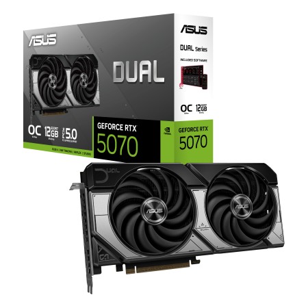 ASUS Dual NVIDIA GeForce RTX 5070 OC 12 GB graphics card
