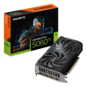GIGABYTE GeForce RTX 5060 Ti WINDFORCE MAX OC 16G Graphics Card - 16GB GDDR7  128bit  PCI-E 5.0  2587MHz Core Clock  3 x DP  1 x