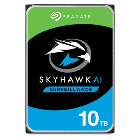 Seagate SkyHawk AI internal hard drive 10 TB 7200 RPM 256 MB 3.5  Serial ATA III (ST10000VE001)