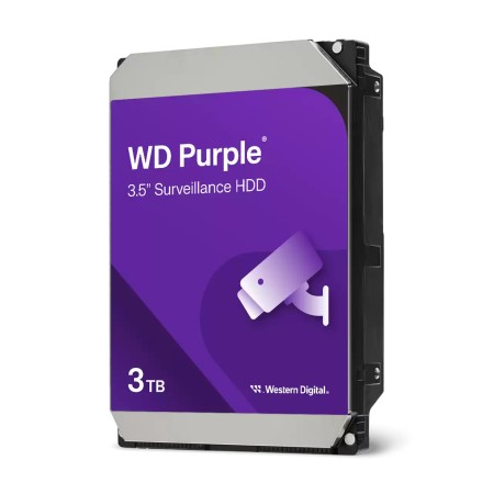 Western Digital Purple internal hard drive 3 TB 5400 RPM 128 MB 3.5  Serial ATA III