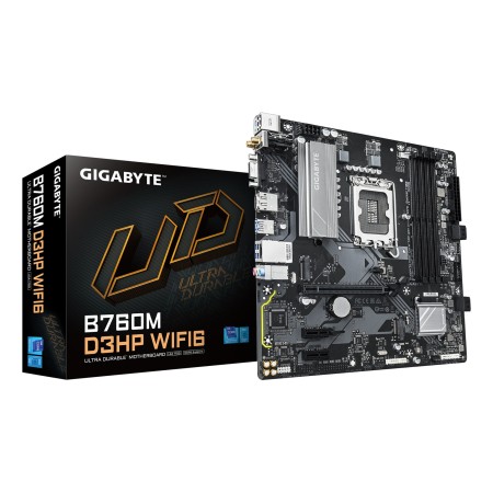 GIGABYTE B760M D3HP WIFI6 Motherboard - Supports Intel Core 14th Gen CPUs  4+1+1 Phases Digital VRM  up to 5600MHz DDR5  2xPCIe 