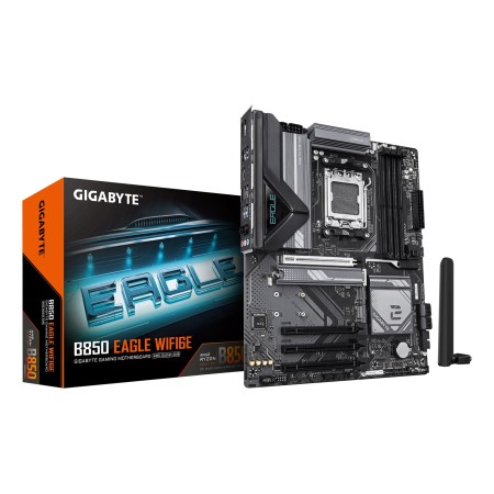 GIGABYTE B850 EAGLE WIFI6E Motherboard - AMD Ryzen 9000 Series CPUs  8+2+2 Phases Digital VRM  up to 8200MHz DDR5 (OC)  1xPCIe 5