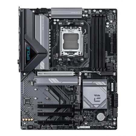 GIGABYTE B850 EAGLE WIFI6E Motherboard - AMD Ryzen 9000 Series CPUs  8+2+2 Phases Digital VRM  up to 8200MHz DDR5 (OC)  1xPCIe 5