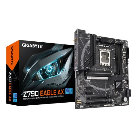 GIGABYTE Z790 EAGLE AX Motherboard - Supports Intel Core 14th Gen CPUs  12+1+1Phases Digital VRM  up to 7600MHz DDR5 (OC)  3xPCI