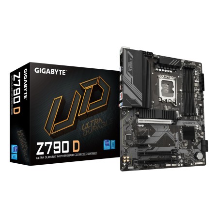 GIGABYTE Z790 D Motherboard - Supports Intel Core 14th Gen CPUs  12+1+1 Phases Digital VRM  up to 7600MHz DDR5 (OC)  3xPCIe 4.0 