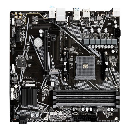 GIGABYTE A520M DS3H V2 Motherboard - Supports AMD Ryzen 5000 Series AM4 CPUs  up to 4733MHz DDR4 (OC)  PCIe 3.0 x16  GbE LAN  US