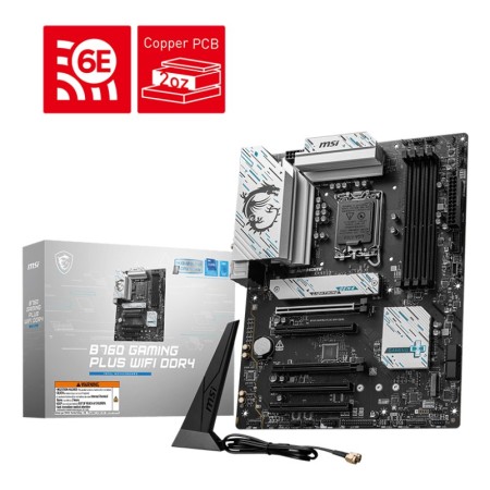 MSI B760 GAMING PLUS WIFI DDR4 motherboard Intel B760 LGA 1700 ATX