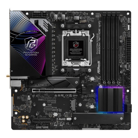Asrock Phantom Gaming B850M Riptide WiFi AMD B850 Socket AM5 micro ATX