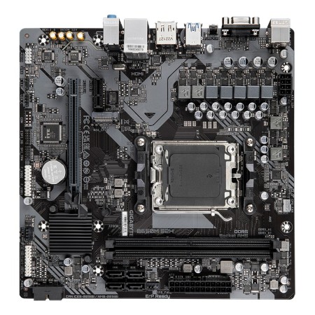 GIGABYTE B650M S2H Motherboard - AMD Ryzen 9000 Series CPUs  5+2+2 Phases VRM  up to 6400MHz DDR5 (OC)  1xPCIe 4.0 M.2  GbE LAN 