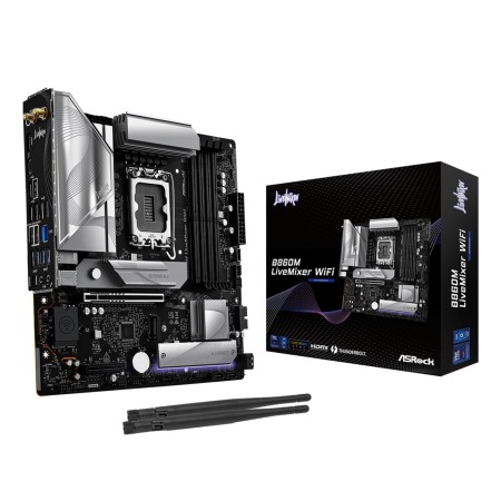 Asrock B860M LiveMixer WiFi Intel B860 LGA 1851 (Socket V1) micro ATX