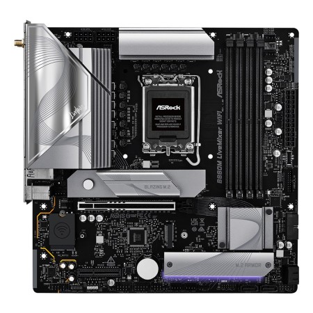 Asrock B860M LiveMixer WiFi Intel B860 LGA 1851 (Socket V1) micro ATX