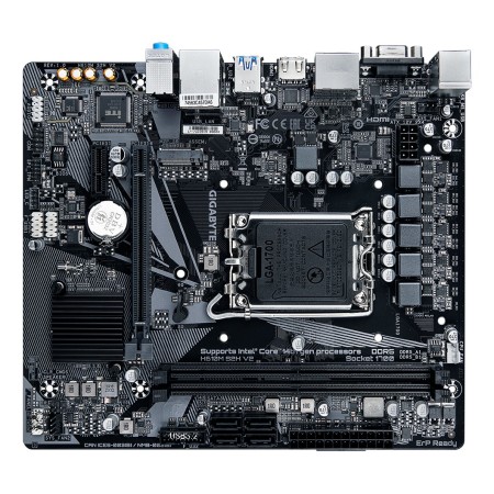 GIGABYTE H610M S2H V2 Motherboard - Supports Intel Core 14th CPUs  4+1+1 Hybrid Phases Digital VRM  up to 5600MHz DDR5  1xPCIe 3