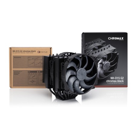 Noctua NH-D15 G2 chromax.black - Next-generation dual-tower CPU cooling system (black)