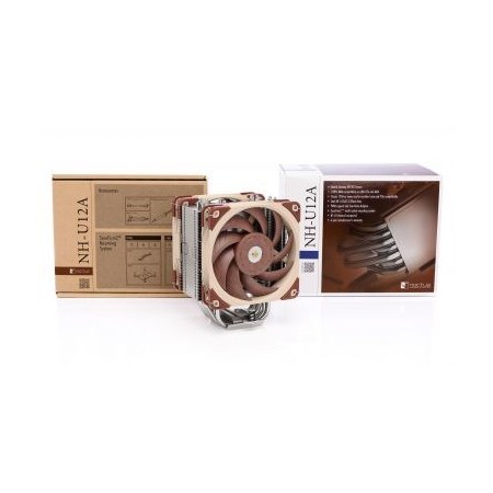 Noctua NH-U12A computer cooling component Processor Cooler 12 cm Beige  Brown  Silver 1 pc(s)