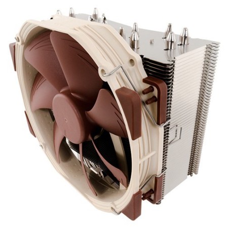 Noctua NH-U14S computer cooling component Processor Cooler 12 cm Brown  Stainless steel