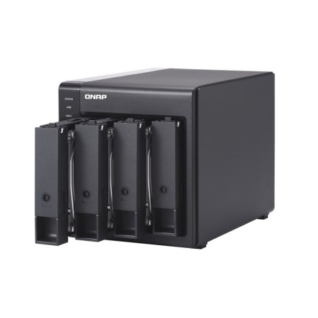 QNAP TR-004 storage drive enclosure HDD/SSD enclosure Black 2.5/3.5