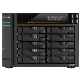 Asustor AS6810T NAS; Tower; 10x (3.5‘ SATA HDD/ 2.5’ SSD); AMD Ryzen Embedded V3C14; 16G ECC DDR5 SODIMM (max. 64GB)  2x 10GbE  