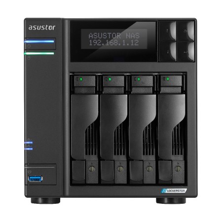 Asustor LOCKERSTOR 4 Gen2 (AS6704T) NAS Desktop Intel® Celeron® N N5105 4 GB DDR4 0 TB ADM Black