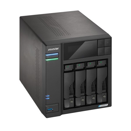 Asustor LOCKERSTOR 4 Gen2 (AS6704T) NAS Desktop Intel® Celeron® N N5105 4 GB DDR4 0 TB ADM Black