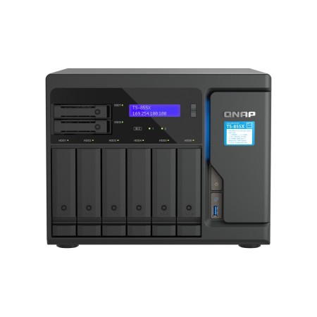 QNAP TS-855X SAN Tower Intel Atom® C5125 8 GB DDR4 0 TB QNAP QTS Black