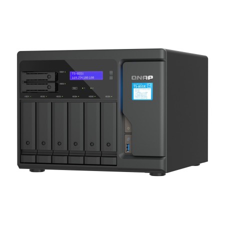 QNAP TS-855X SAN Tower Intel Atom® C5125 8 GB DDR4 0 TB QNAP QTS Black