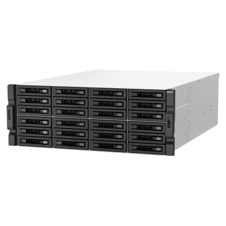 QNAP TS-H3087XU-RP NAS Rack (4U) Intel Xeon E E-2378 64 GB DDR4 0 TB QuTS hero Black  White