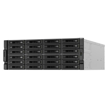 QNAP TS-H3087XU-RP NAS Rack (4U) Intel Xeon E E-2378 64 GB DDR4 0 TB QuTS hero Black  White