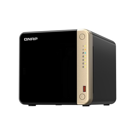 QNAP TS-464 NAS Tower Intel® Celeron® N5095 8 GB DDR4 0 TB QNAP QTS Black