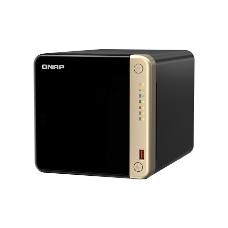 QNAP TS-464 NAS Tower Intel® Celeron® N5095 8 GB DDR4 0 TB QNAP QTS Black