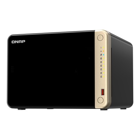 QNAP TS-664 NAS Tower Intel® Celeron® N5095 8 GB DDR4 0 TB QNAP QTS Black  Bronze