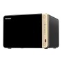 QNAP TS-664 NAS Tower Intel® Celeron® N5095 8 GB DDR4 0 TB QNAP QTS Black  Bronze