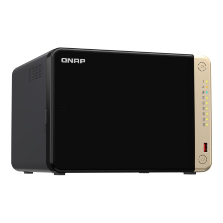 QNAP TS-664 NAS Tower Intel® Celeron® N5095 8 GB DDR4 0 TB QNAP QTS Black  Bronze