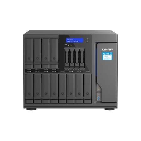 QNAP TS-1655 NAS Tower Intel Atom® C5125 8 GB DDR4 0 TB QNAP Turbo System Black