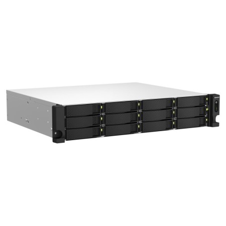 QNAP TS-1264U-RP NAS Rack (2U) Ethernet LAN Aluminium  Black