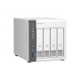 QNAP TS-433 NAS Tower ARM Cortex-A55 4 GB 0 TB QNAP QTS White