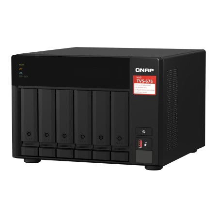 QNAP TVS-675 NAS Tower ZhaoXin KaiXian KX-6000 KX-U6580 8 GB DDR4 0 TB QuTS hero Black