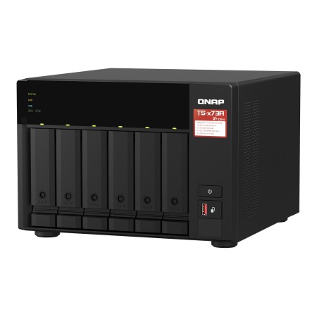 QNAP TS-673A NAS Tower Ryzen Embedded V1500B 8 GB DDR4 0 TB QNAP Turbo System Black