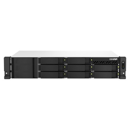 QNAP TS-873AEU-4G NAS/storage server Rack (2U) Ryzen Embedded V1500B 4 GB DDR4 0 TB QuTS hero Black