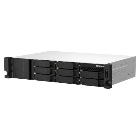 QNAP TS-873AEU-4G NAS/storage server Rack (2U) Ryzen Embedded V1500B 4 GB DDR4 0 TB QuTS hero Black