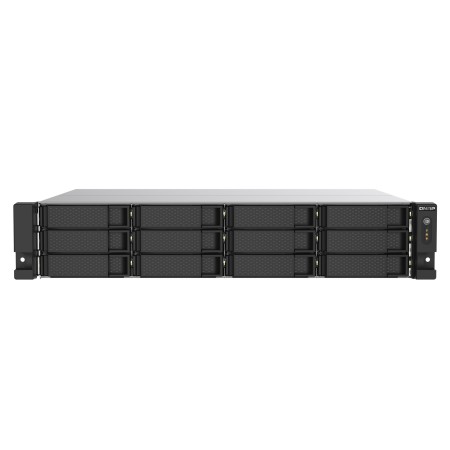 QNAP TS-1273AU-RP-8G NAS/storage server Rack (2U) Ryzen Embedded V1500B 8 GB DDR4 0 TB QNAP QTS Aluminium  Black