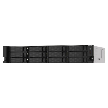 QNAP TS-1273AU-RP-8G NAS/storage server Rack (2U) Ryzen Embedded V1500B 8 GB DDR4 0 TB QNAP QTS Aluminium  Black