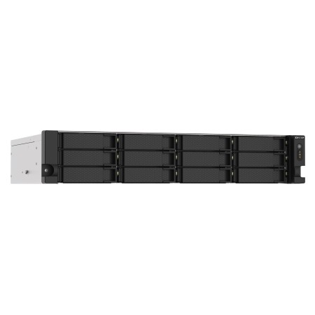 QNAP TS-1273AU-RP-8G NAS/storage server Rack (2U) Ryzen Embedded V1500B 8 GB DDR4 0 TB QNAP QTS Aluminium  Black