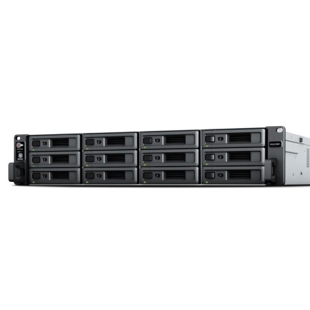 Synology RackStation RS2423+ NAS/storage server Rack (2U) Ryzen Embedded V1780B 8 GB DDR4 0 TB DiskStation Manager Black  Grey