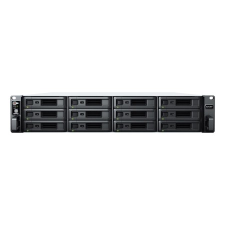 Synology RackStation RS2423+ NAS/storage server Rack (2U) Ryzen Embedded V1780B 8 GB DDR4 0 TB DiskStation Manager Black  Grey
