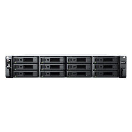 Synology RackStation RS2423RP+ NAS/storage server Rack (2U) Ryzen Embedded V1780B 8 GB DDR4 0 TB DiskStation Manager Black  Grey
