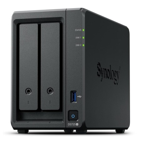 Synology DiskStation DS725+ NAS/storage server Ryzen Embedded R1600 4 GB DDR4 0 TB Black