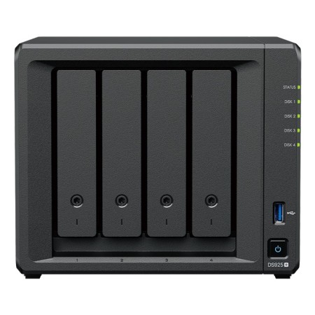 Synology DiskStation DS925+ NAS/storage server Ryzen Embedded V1500B 4 GB DDR4 0 TB Black